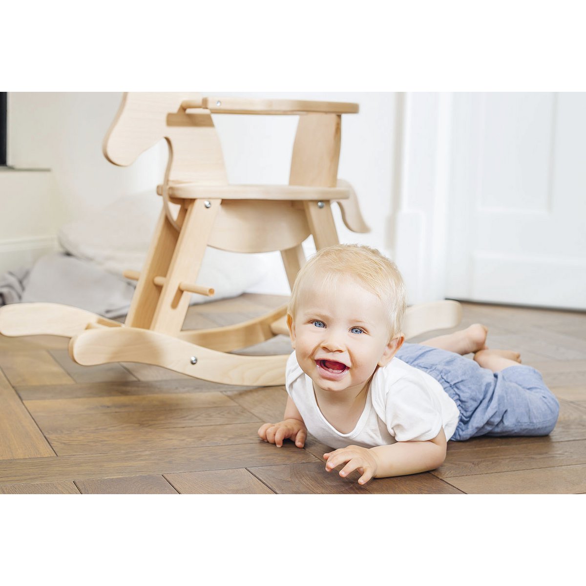 Rocking horse 'Pinolino' with ring