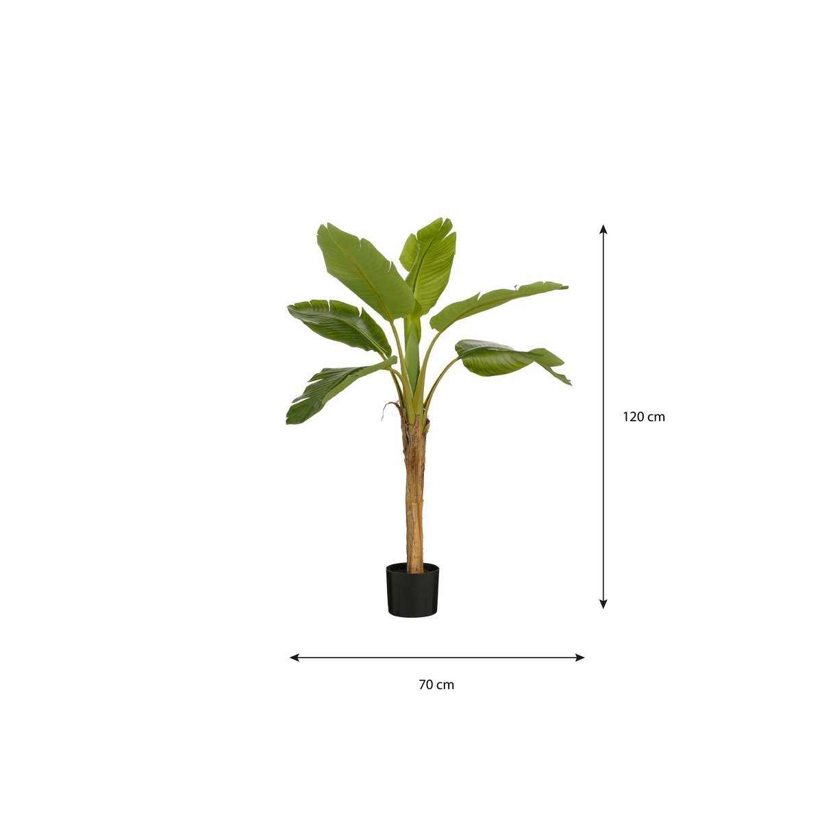 Art Banana Plant - H120 X Ø70 cm - vert