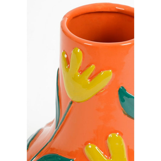 Ava Vase - H30 X Ø25 cm - Céramique - Orange