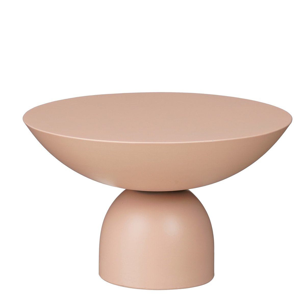 Table d'appoint Celise - H28 X Ø47 cm - Métal - rose clair