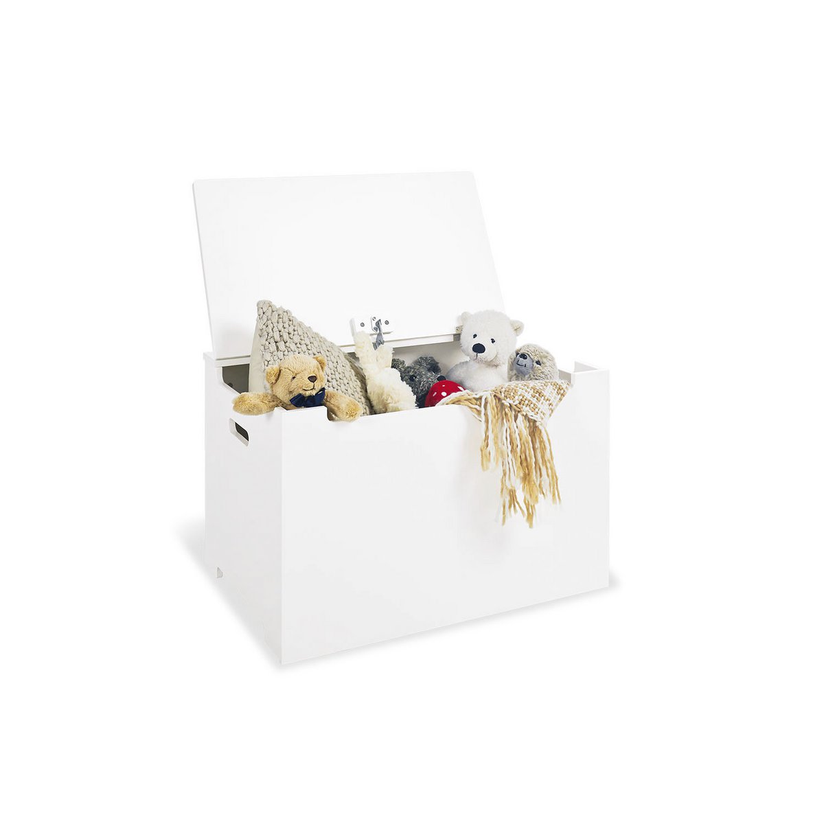 Coffre, laqué blanc