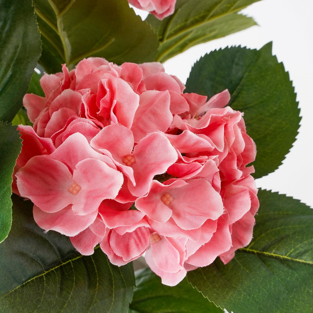 Hortensia Artificiel en Pot de Fleur Stan - H40 x Ø35 cm - Rose