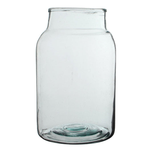 Vase Vienne - H35 x Ø21 cm - Verre recyclé - Transparent
