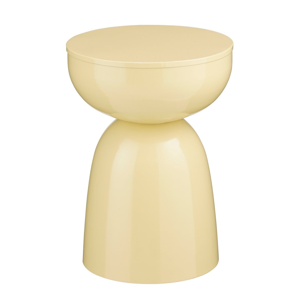 Table d'appoint Elliot - H45 x Ø32 cm - Fer - beige