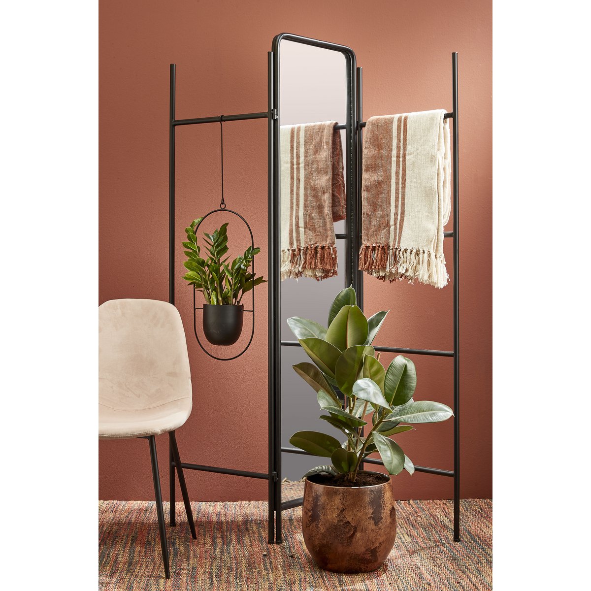 Dexter Hand Pot - L24 x B14 x H83 cm - noir