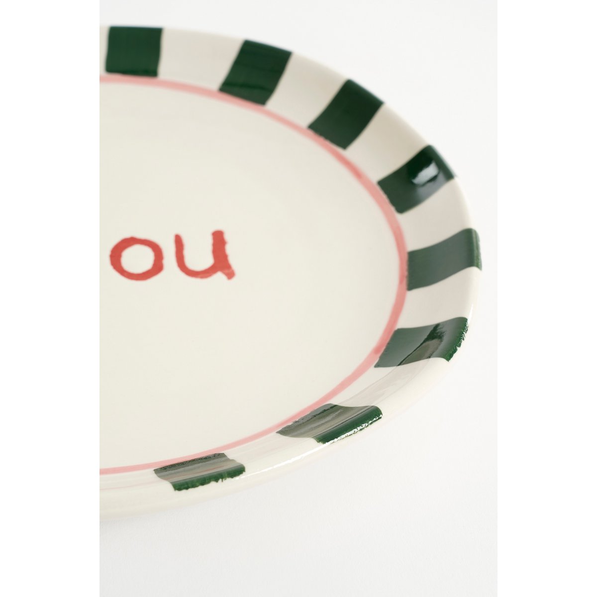 Set de service Bliss - 6 pièces - Stoneware - rose, jaune, vert