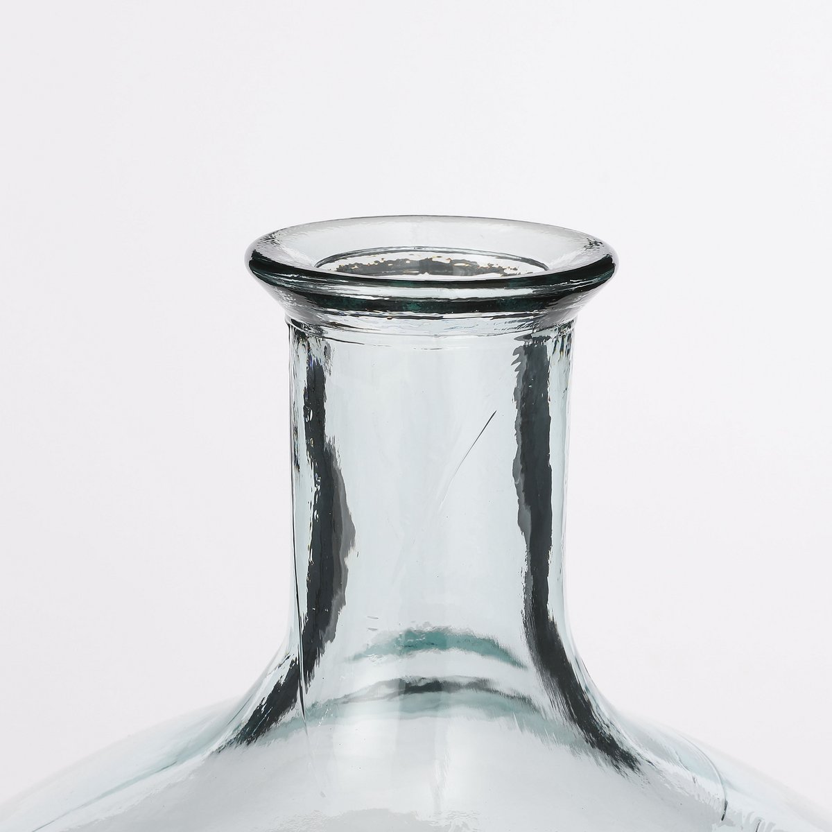 Vase Bouteille Kyara - H46 x Ø38 cm - Verre recyclé - Transparent