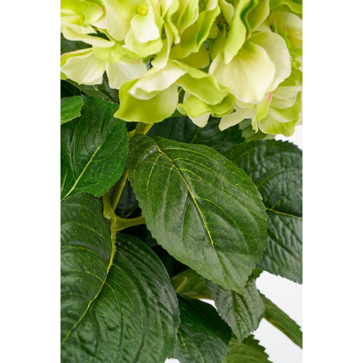 Hortensia Artificiel en Pot de Fleur Stan - H45 x Ø45 cm - Vert
