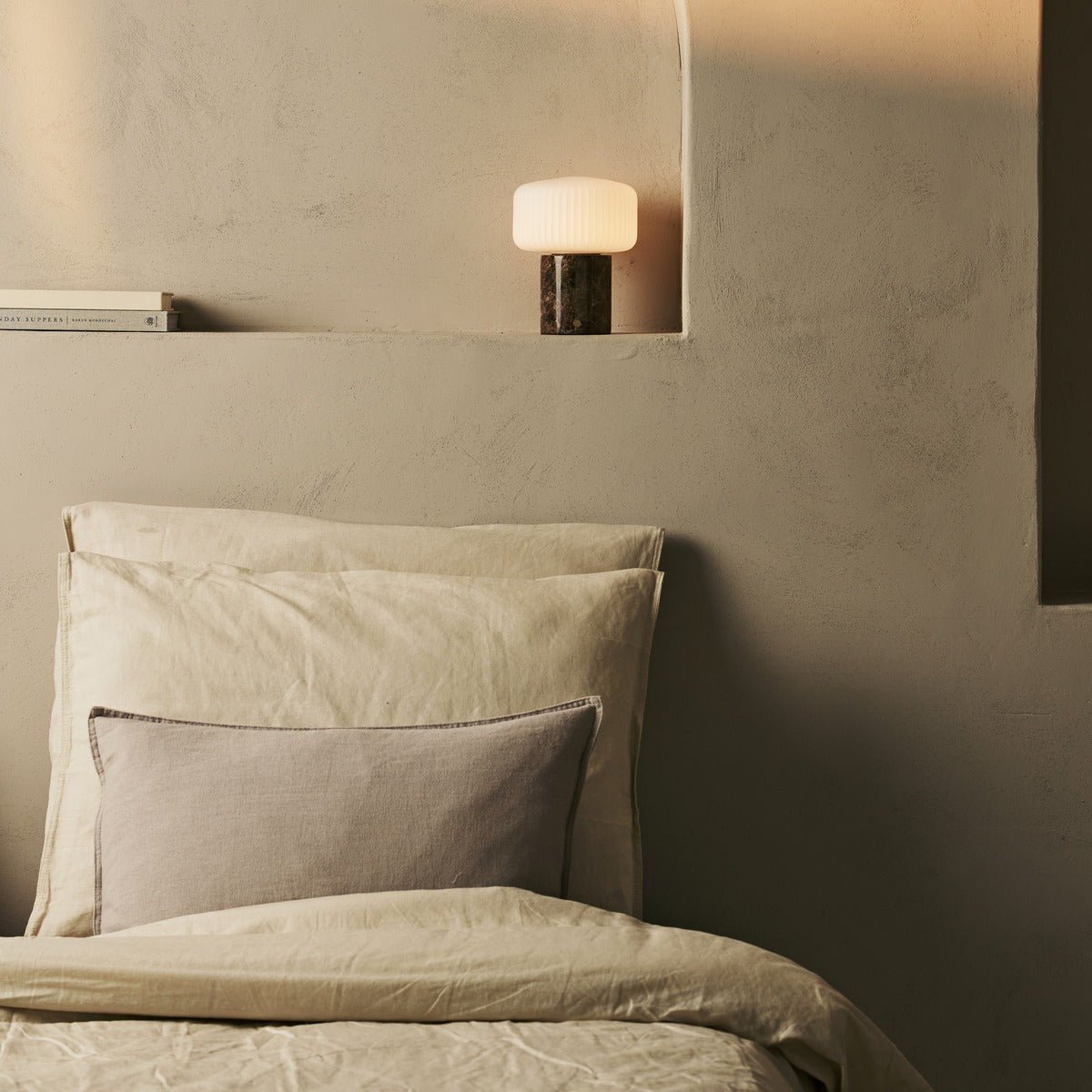 Renoir Brown / Emperador Dark – Lampe de table en Marbre