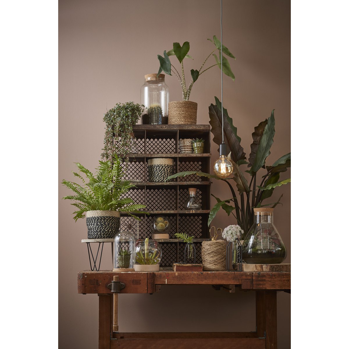 Pot de Rangement Emily - H25 x Ø23 cm - Verre recyclé - Transparent