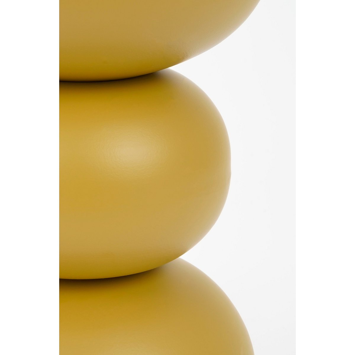 Table d'appoint Luna - H46 x Ø32 cm - metal - Ocre Jaune