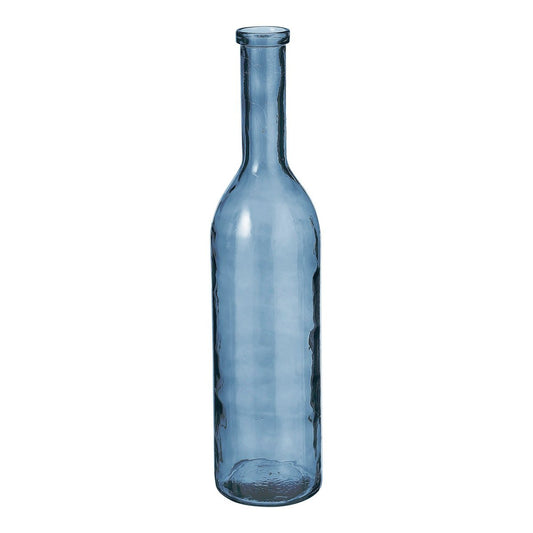 Vase Bouteille Rioja - H75 x Ø18 cm - Verre recyclé - Bleu Clair