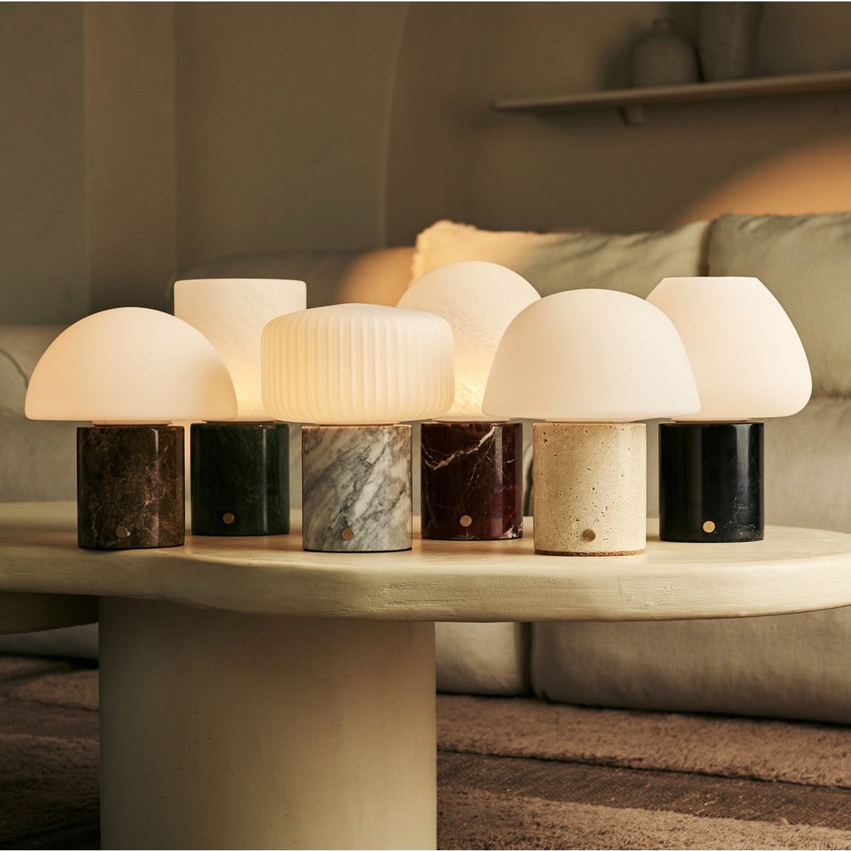 Onoda White / Bianco Statuaritto – Lampe de table en Marbre