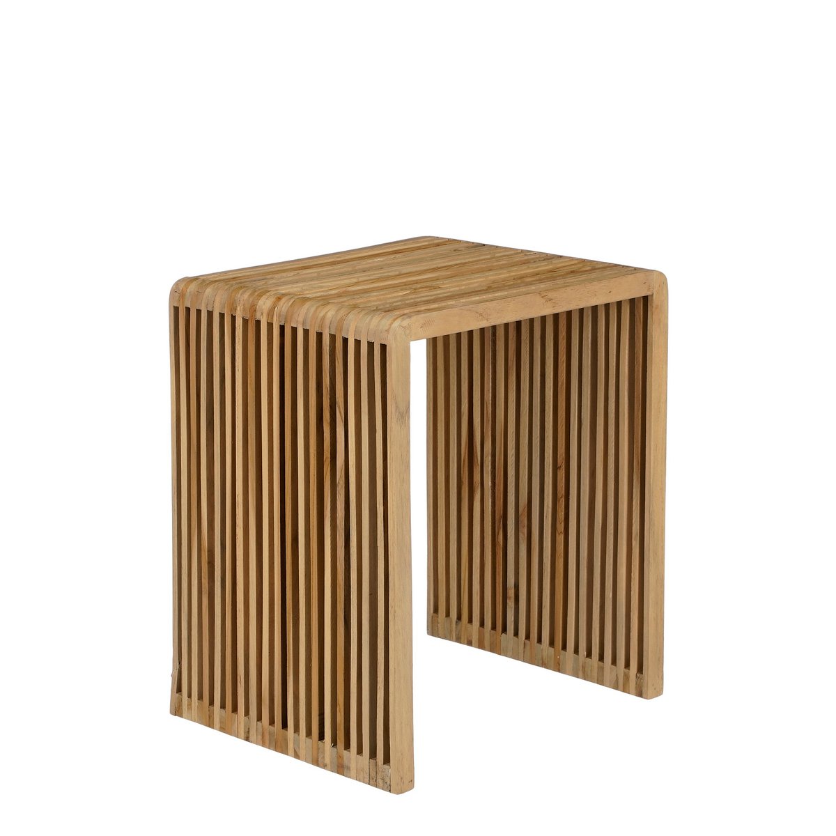 Table d'Appoint Yonker - Lot de 3 - L44 x L34 x H50 cm - Bois recyclé - Marron