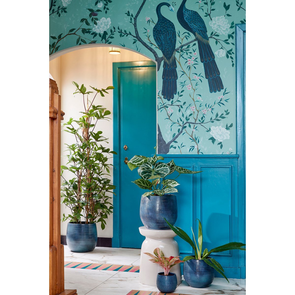 Table d'Appoint Stage - H45 x Ø35 cm - Ciment - Beige