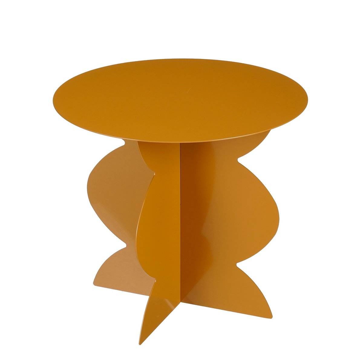 Table d'appoint rafi - H40 X Ø45 cm - Fer - Brown