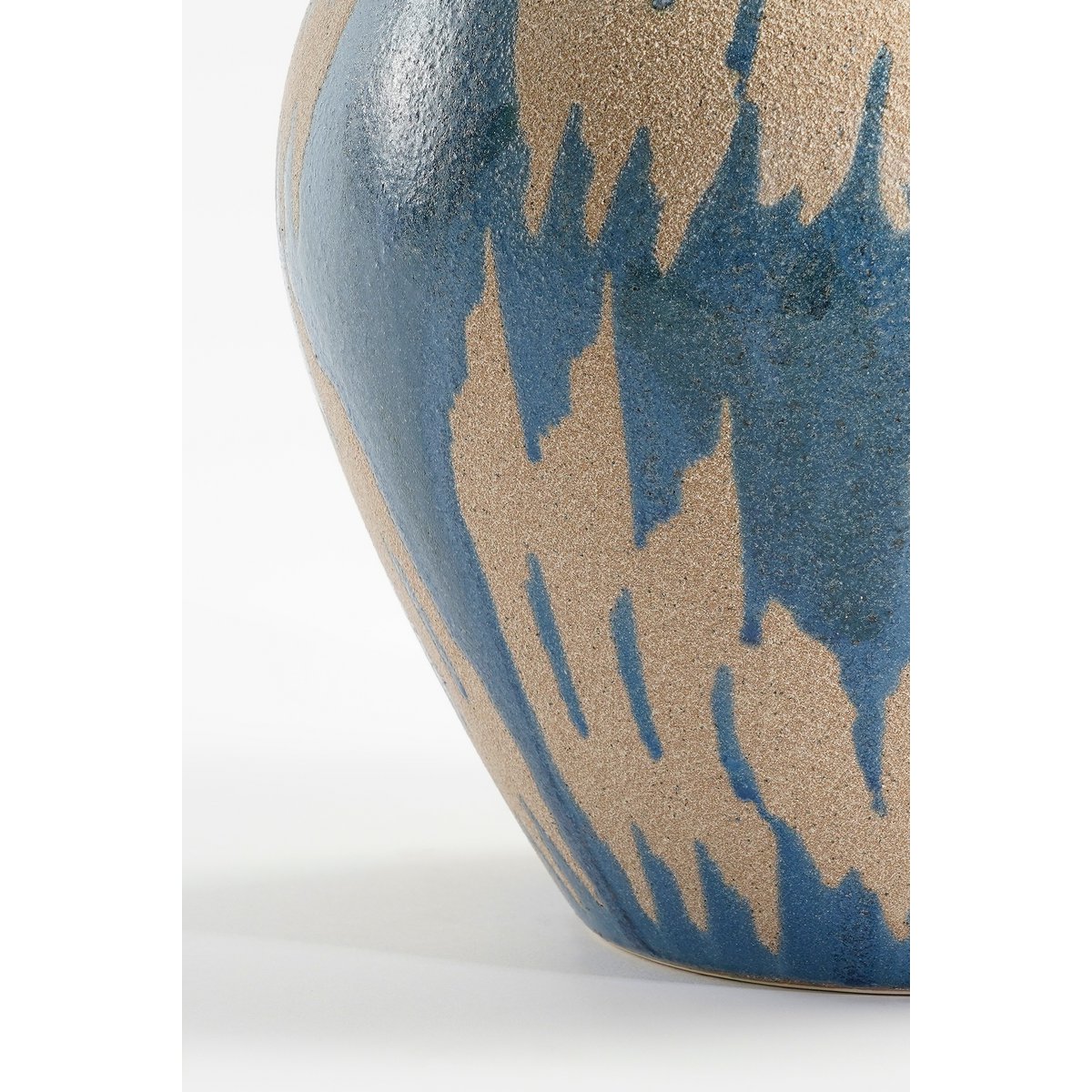 Vase Caldo - L28 x L28 x H36 cm - Céramique - Bleu foncé