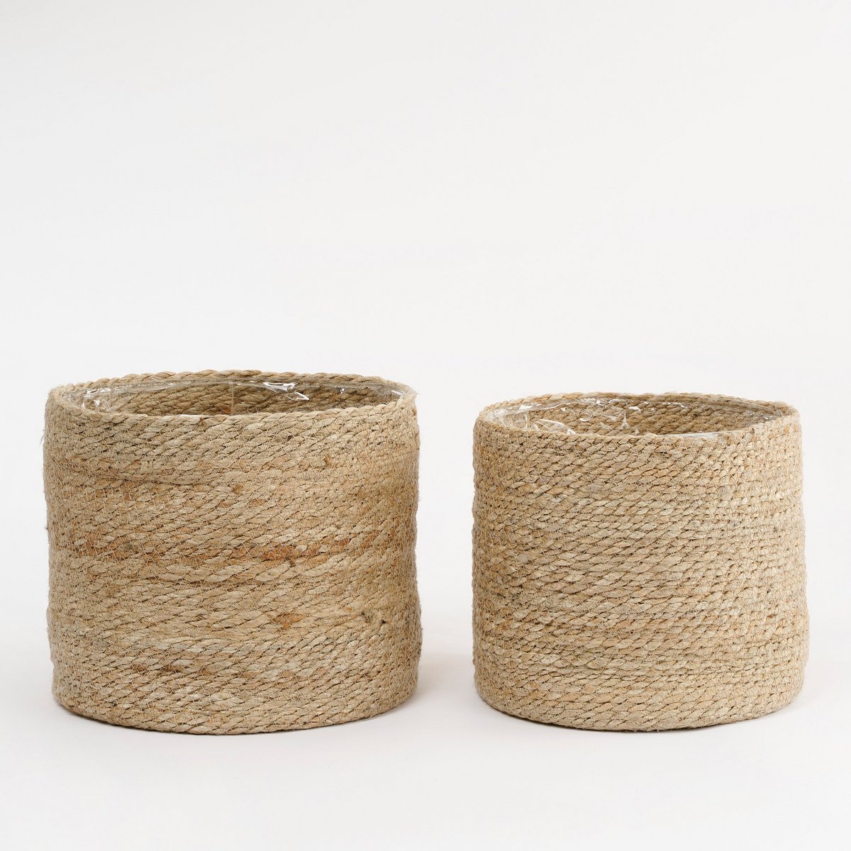 Panier à Plantes Atlantic - Lot de 2 - H26 x Ø30 cm - Crème