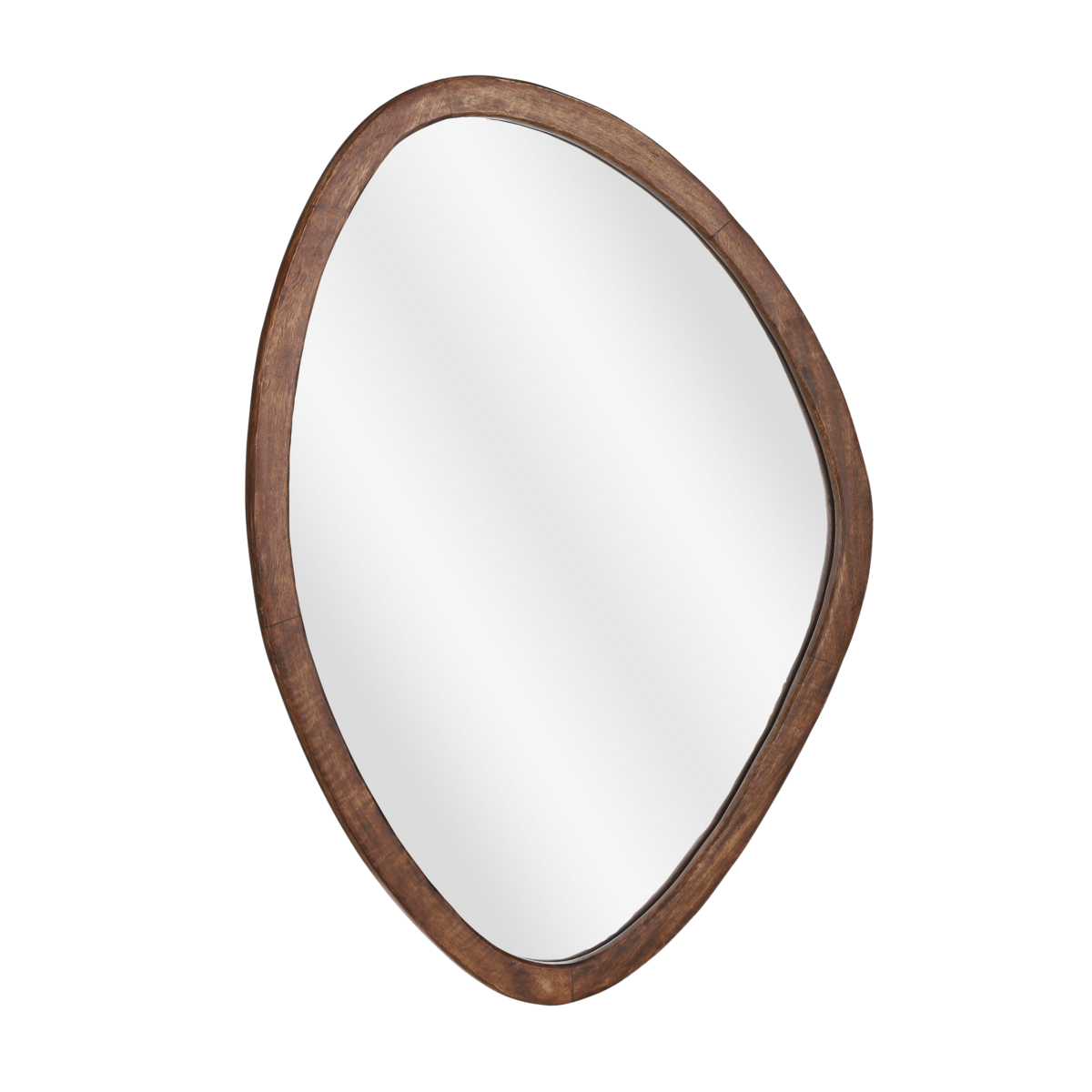 Miroir mural Bosco / L50 x L69 cm - Bois de manguier - Marron foncé