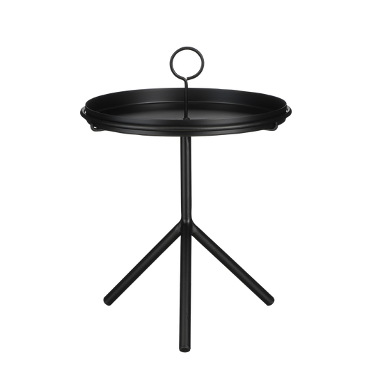 Table du plateau Aston - H40 X Ø31 cm - Metal - noir
