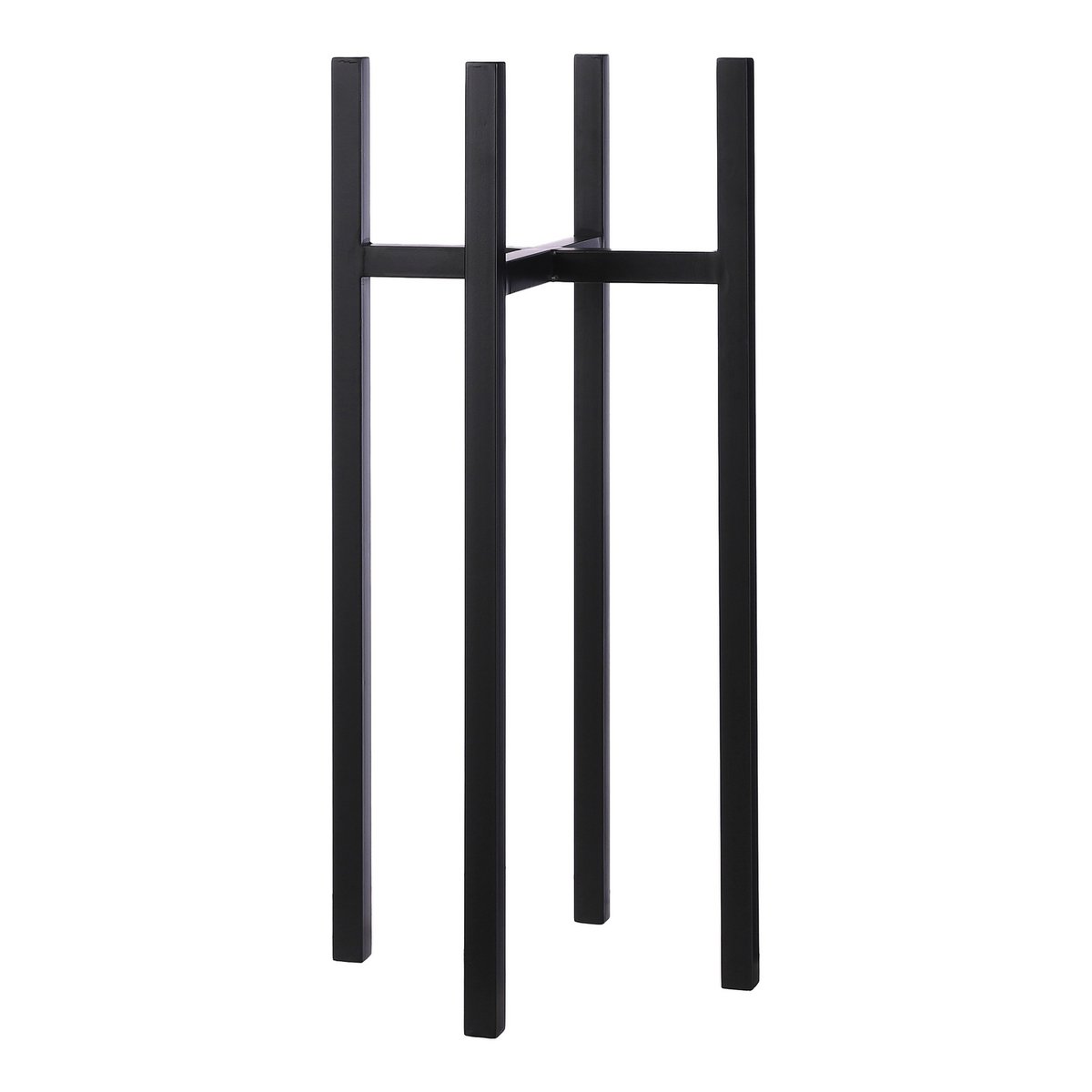 Support pour Plantes Ascot XL - L34 x L34 x H71 cm - Métal - Noir