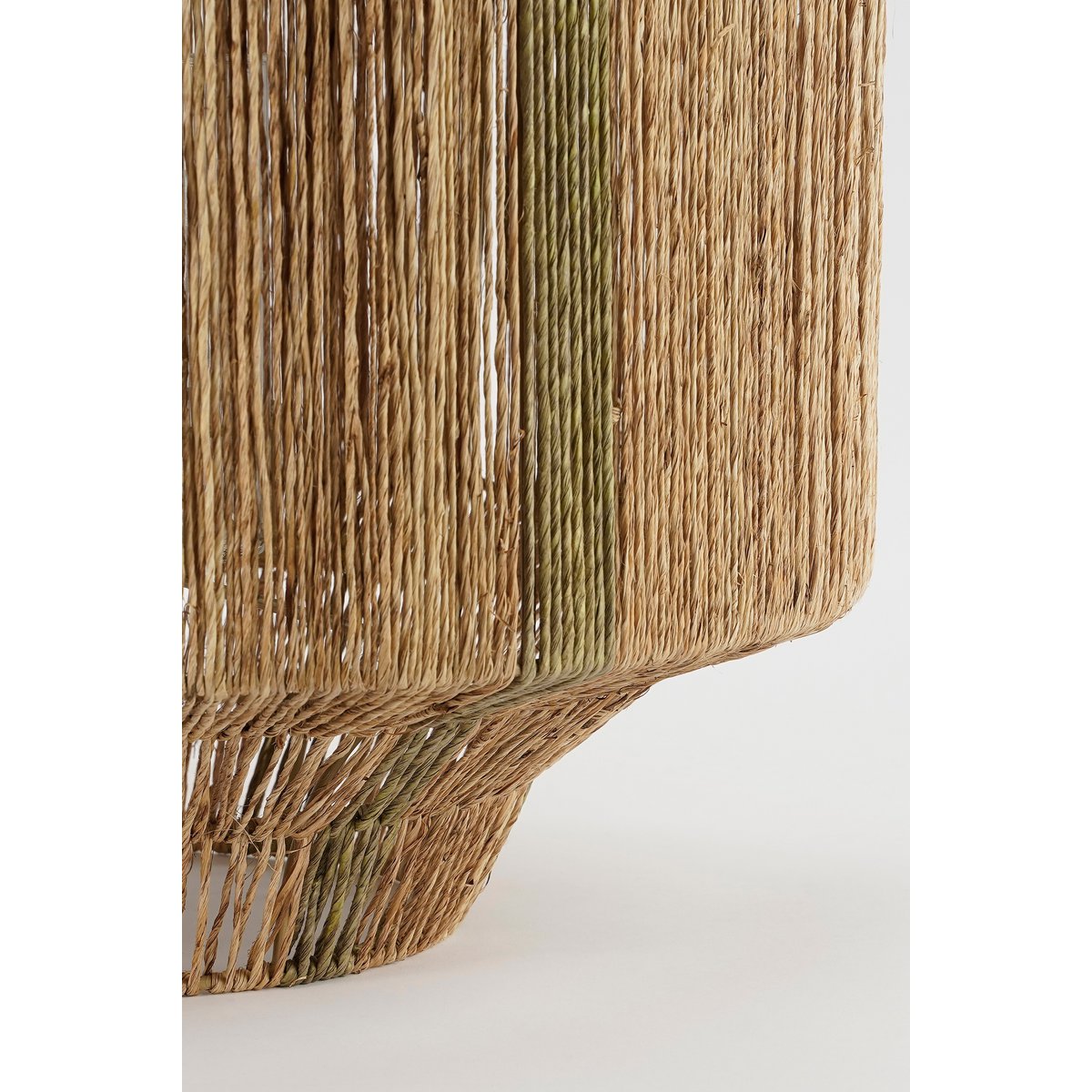 Lanterne Liliano / H36 x Ø30 cm - Jute - Vert foncé