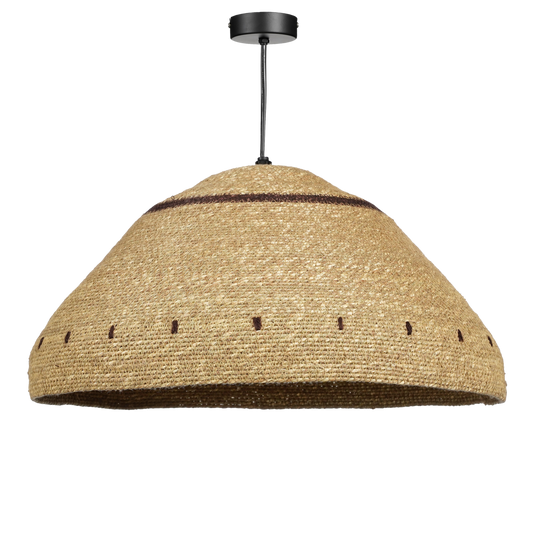 Lampe à suspension Joulz / H22 x Ø41 cm - Jute - Marron clair
