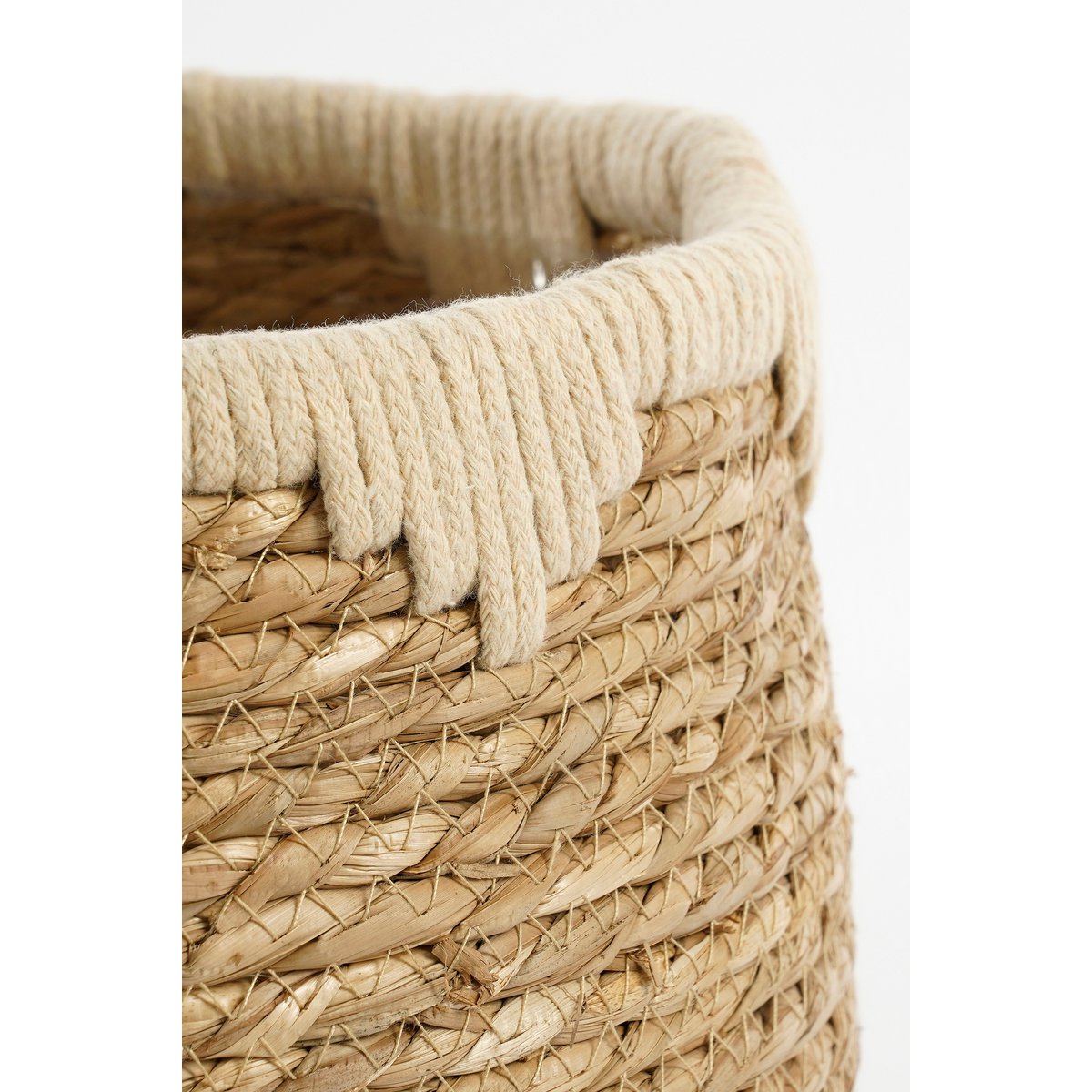 Panier à Plantes Jorck - Lot de 3 - H24 x Ø26 cm - Jonc de Mer - Beige, Marron