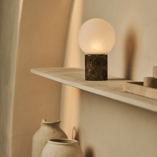 Metu Brorn / Emperador Dark – Lampe de table en Marbre classique