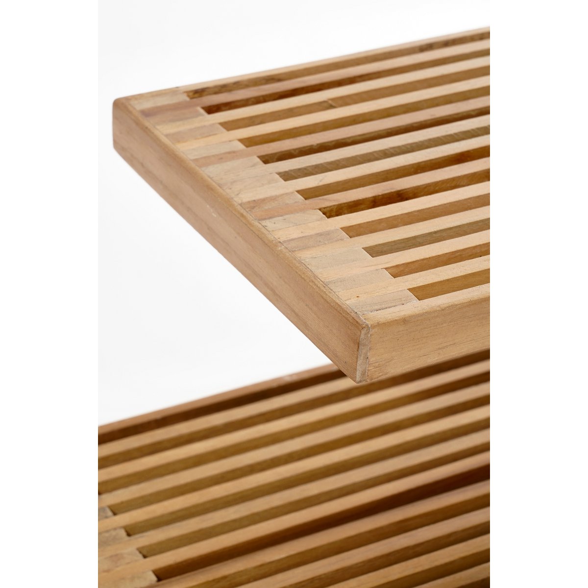 Étagère murale Josha flottante - Ensemble de 2 - L80 x B21 x H20 cm - bois recyclé - brun