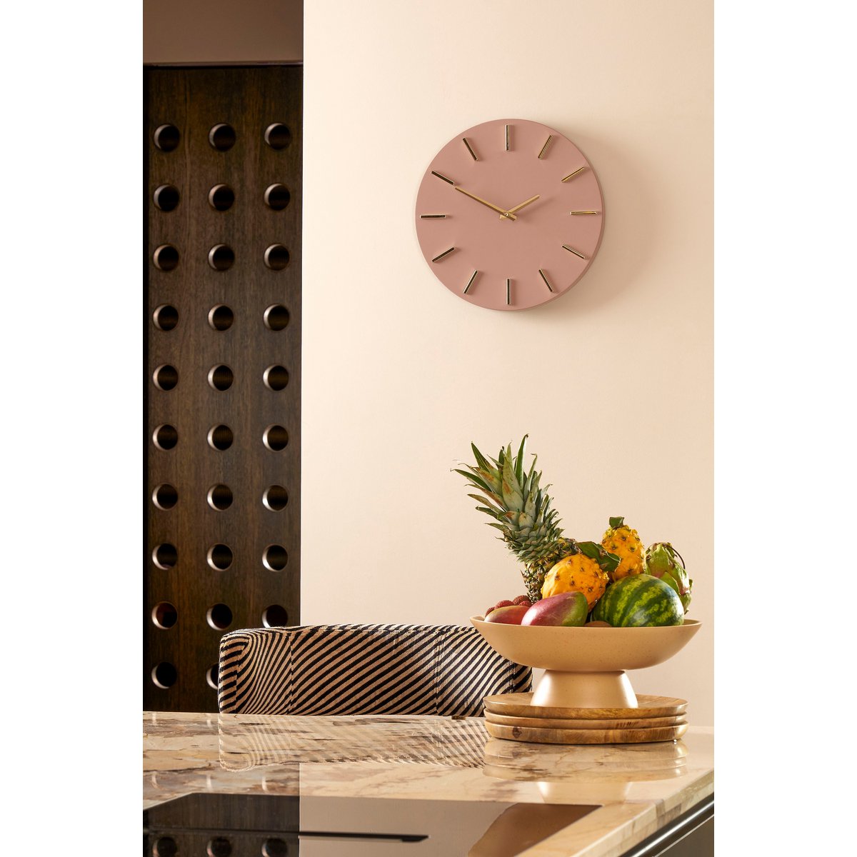 Horloge Murale Brixen - Ø36 cm - Rose