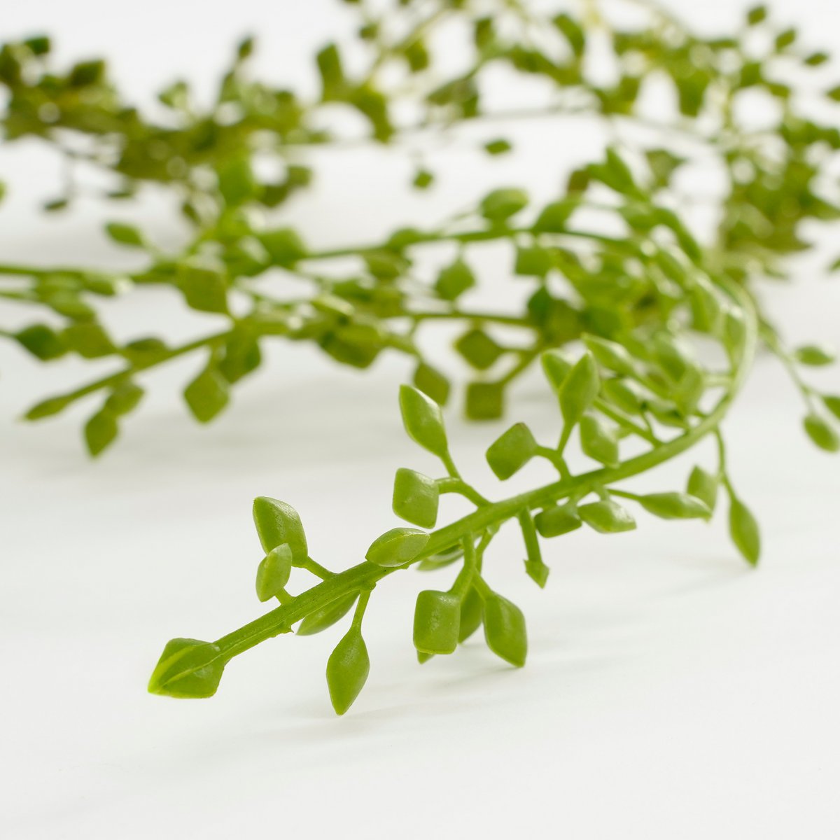Plante Artificielle Suspendue Senecio en Pot - H68 x Ø9 cm - Vert