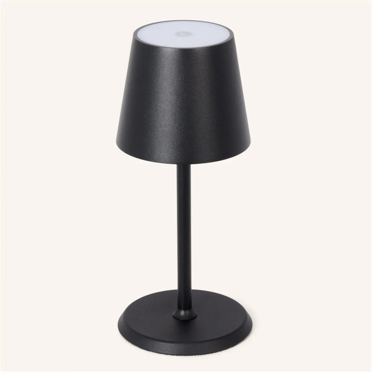 Lampe de table rechargeable en fer James Black – Sans fil, à intensité variable et élégante