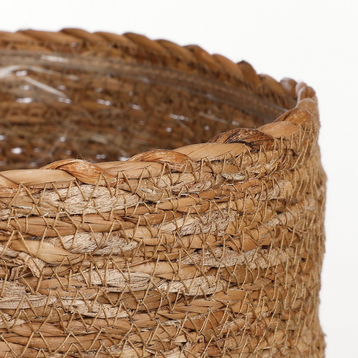 Panier à Plantes Atlantic - Lot de 3 - H16 x Ø16 cm - Jonc de Mer - Marron clair