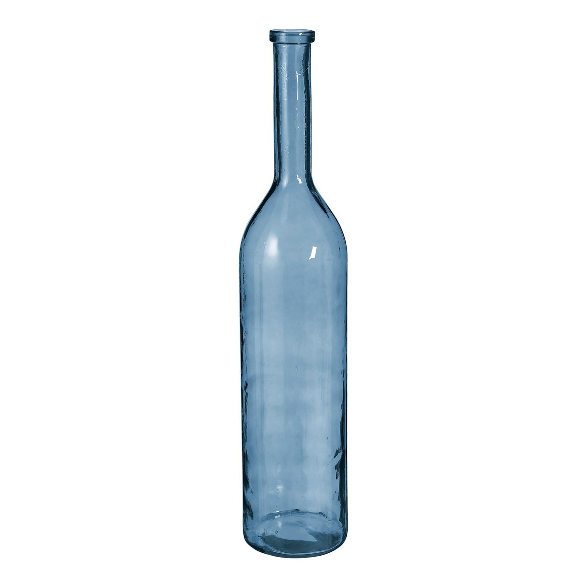 Vase Bouteille Rioja - H100 x Ø21 cm - Verre recyclé - Bleu Clair