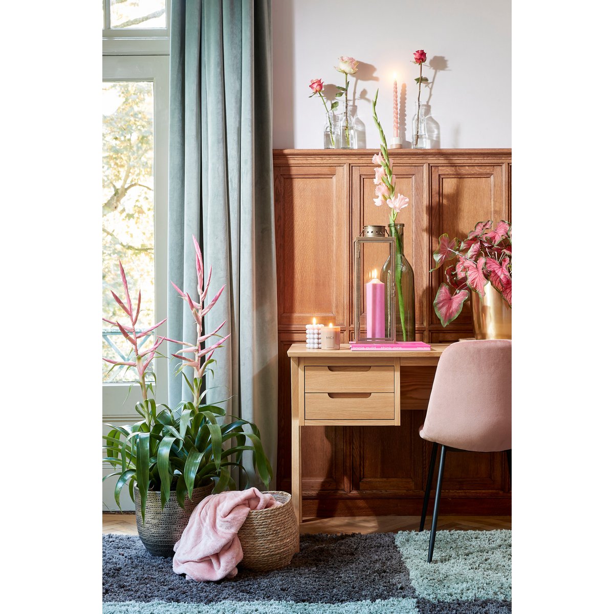 Corbeille à Plantes Jorck / H19 x Ø22 cm - Jonc de Mer - Marron clair