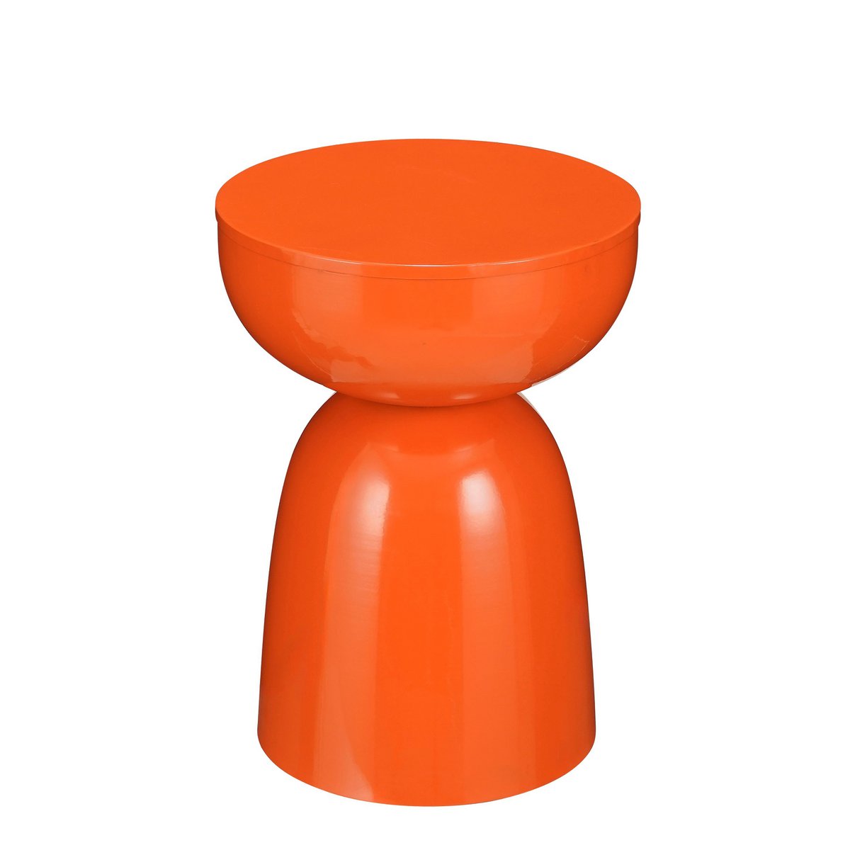 Table d'appoint Elliot - H45 x Ø32 cm - Iron - Orange