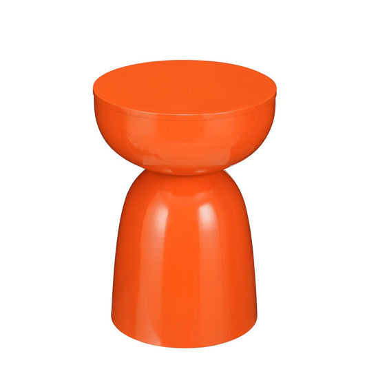 Table d'appoint Elliot - H45 x Ø32 cm - Iron - Orange