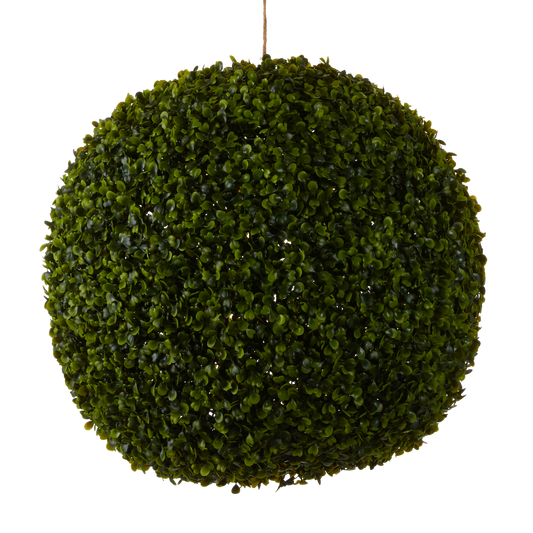 Plante Artificielle Boule de Buis à Suspendre en Extérieur - Ø45 cm - Vert