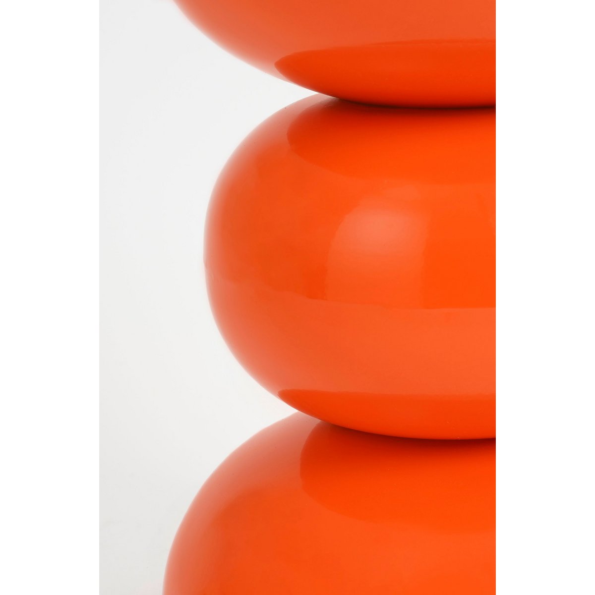 Table d'appoint Luna - H46 X Ø32 cm - Fer - Orange