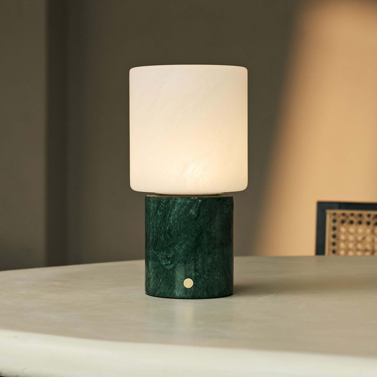 Cuyp Green / Verde Alpi – Lampe de table en Marbre