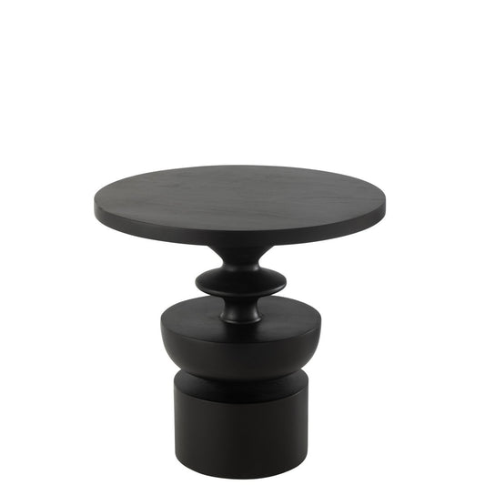 Table d'appoint J-Line Goa en bois de manguier noir