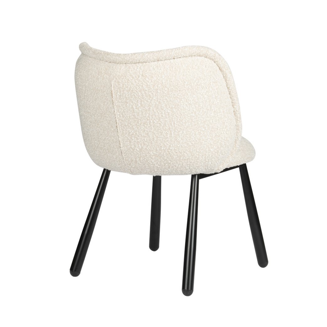 Chaise Panda Blanc Perle (Ensemble de 2)