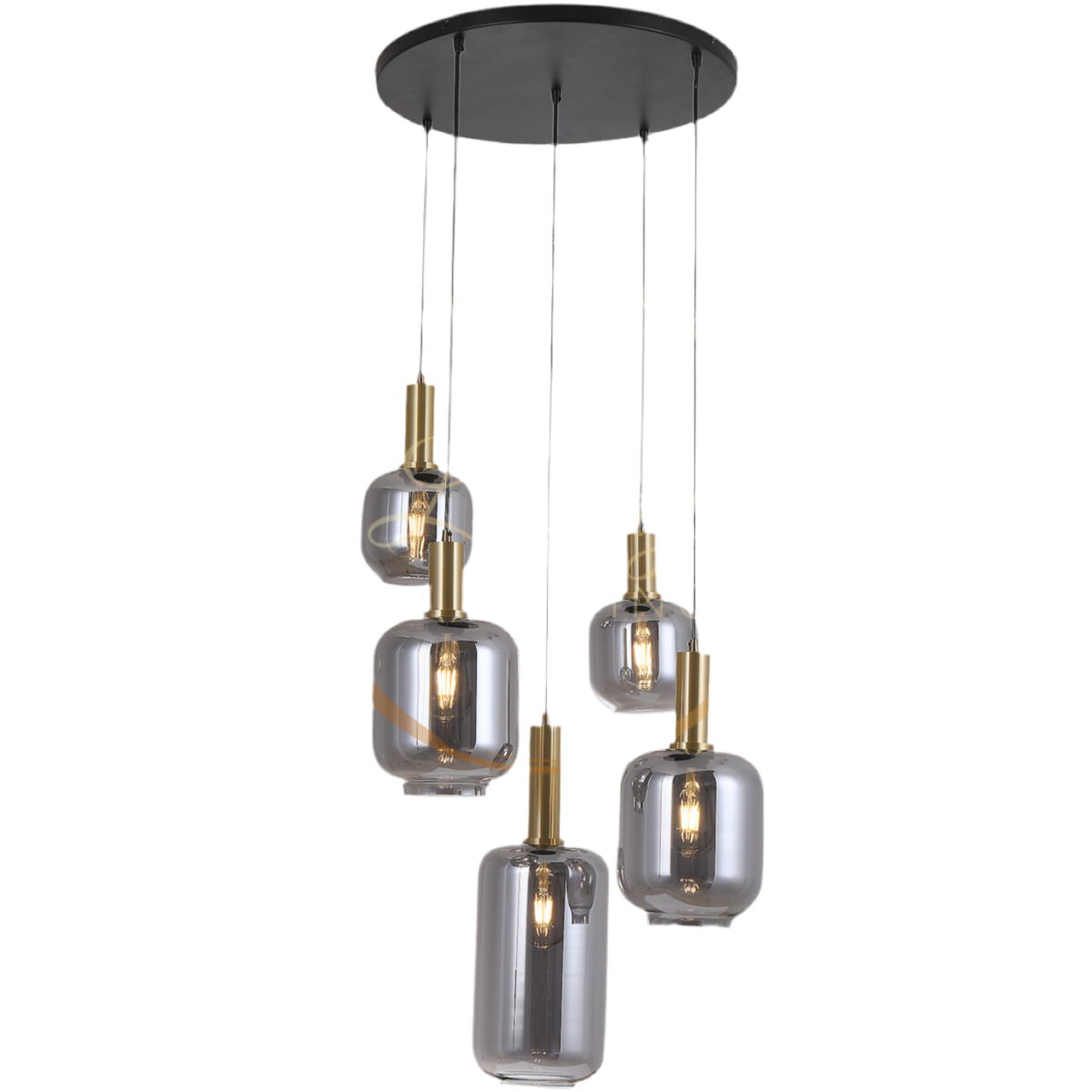 Suspension Lily 5 light Mix