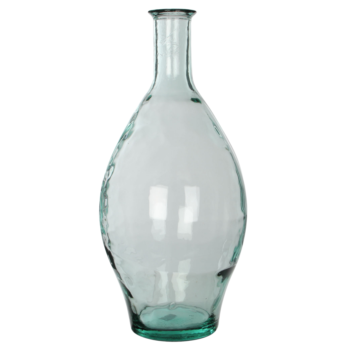 Vase Bouteille Kyara - H60 x Ø28 cm - Verre recyclé - Transparent