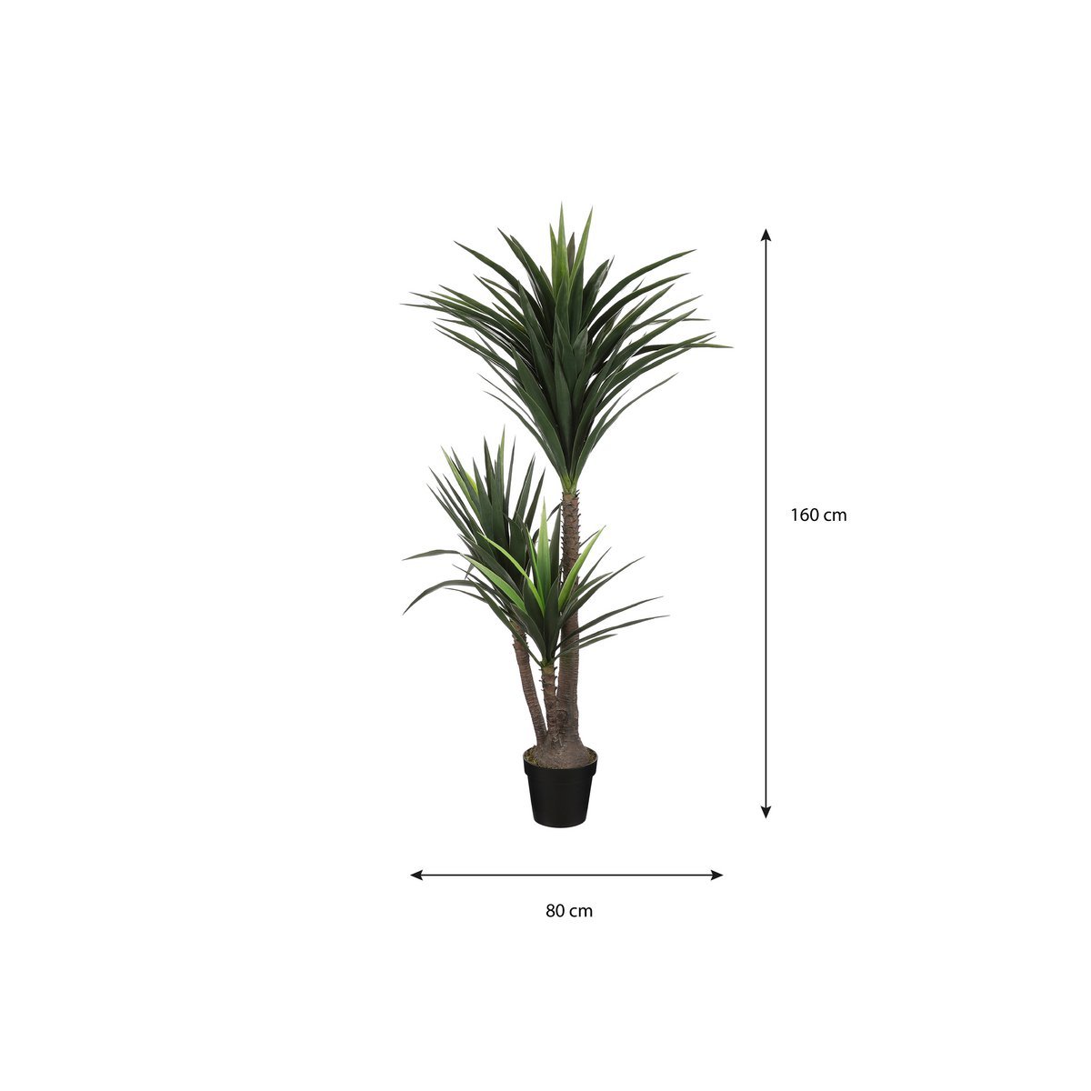 Yucca Art Plant - H160 X Ø80 cm - Groen