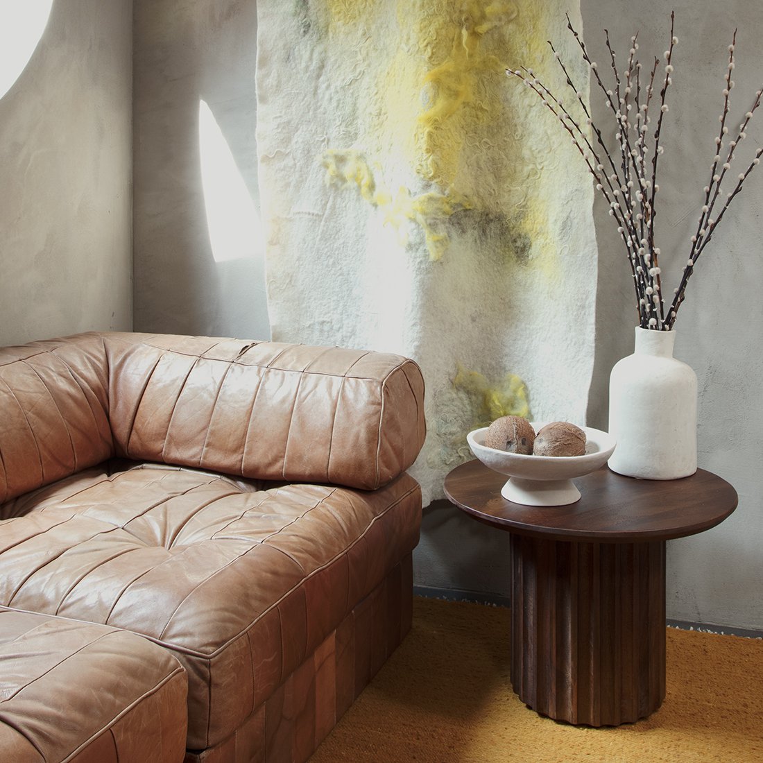 Table d'appoint Bulnose Brown 55 cm