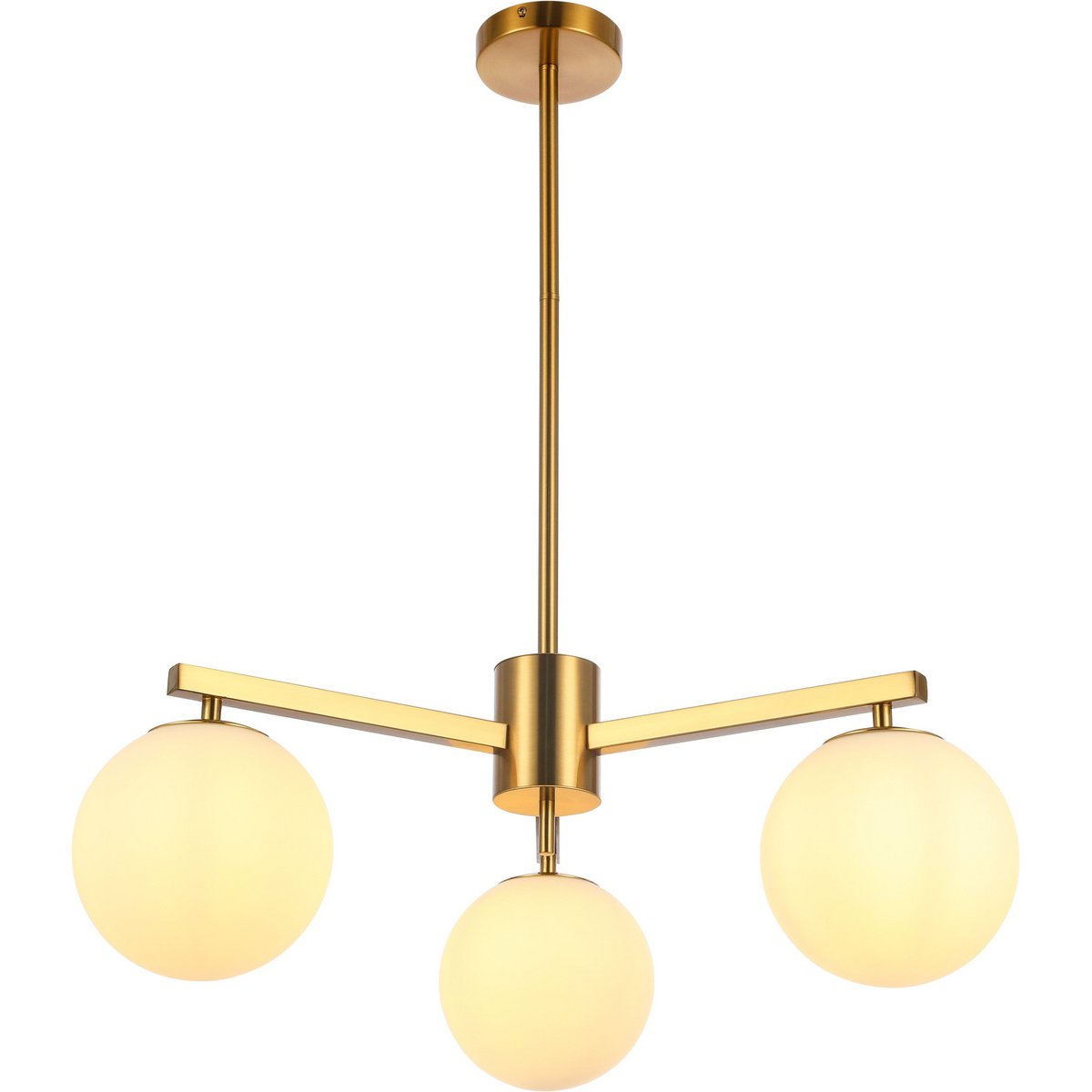 Suspension Stella White gold 3 light