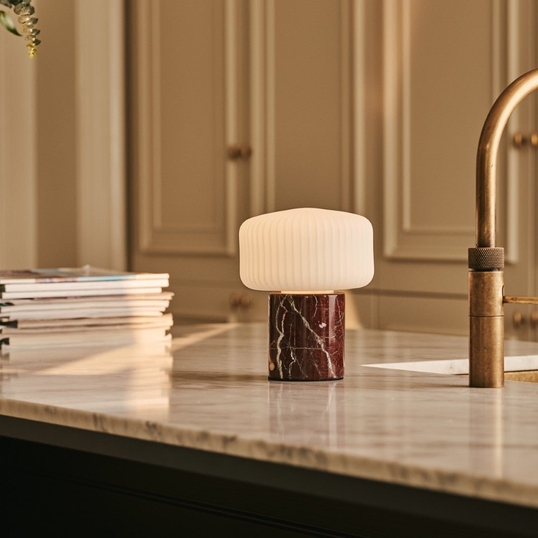 Lampe de Table -Marbre - Renoir Red / Rosso Levanto