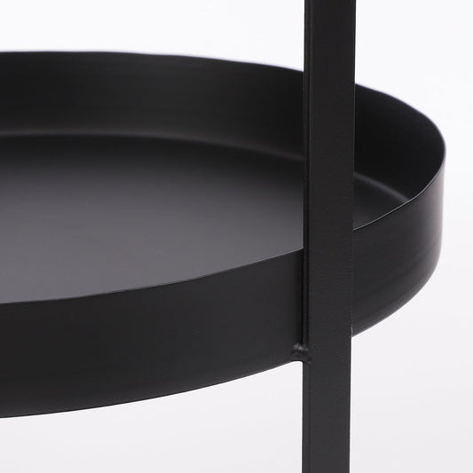 Etagere 2 étages - Métal - Noir